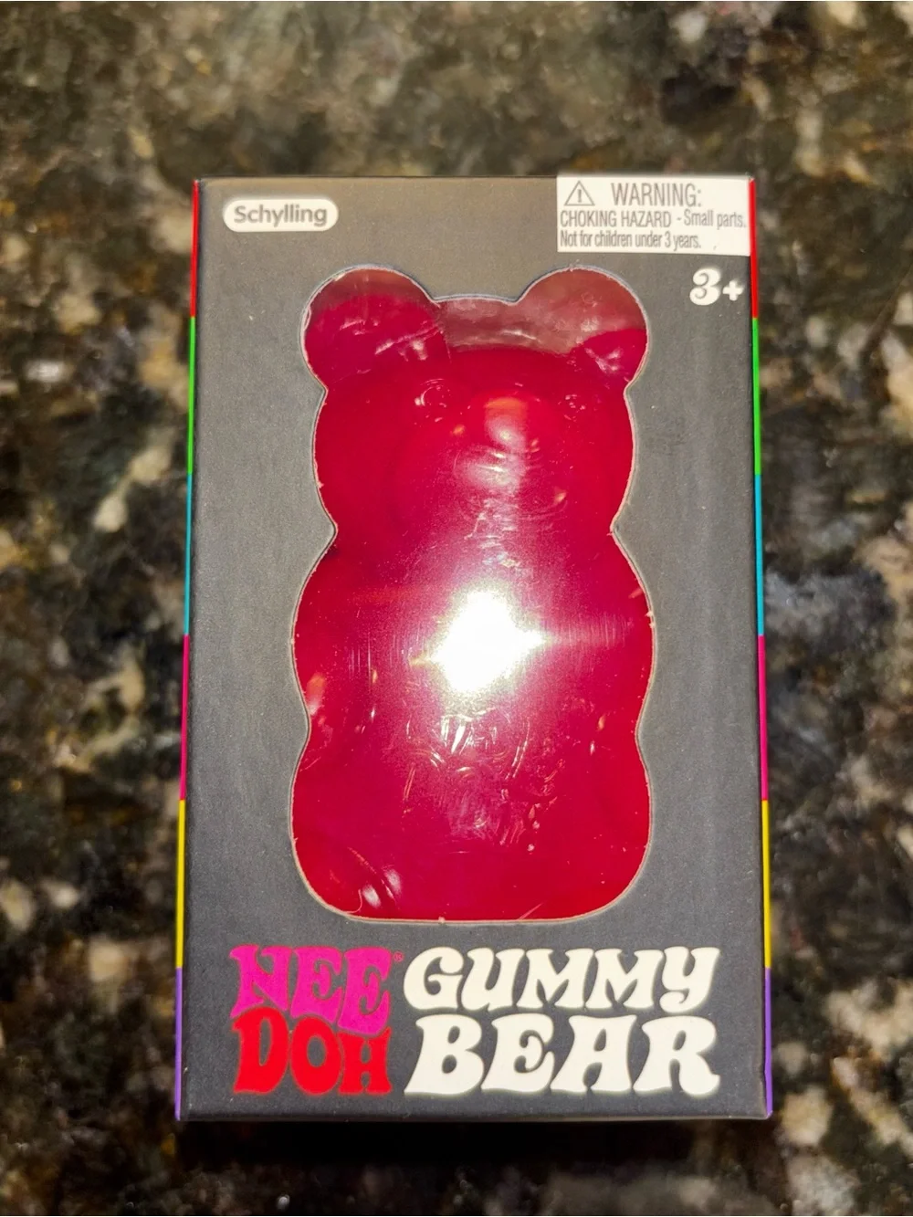 NeeDoh Gummy Bear Squishy Fidget Toy PINK